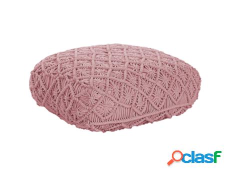 Pufs BELIANI Berrechid (Algodón - Rosa - 50 x 50 x 20)