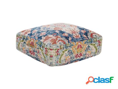 Pufs BELIANI Oued (Algodón - Multicolor - 50 x 50 x 20)