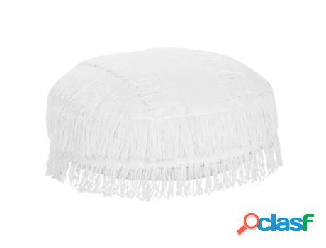 Pufs BELIANI Oulad (Algodón - Blanco - 50 x 50 x 20)