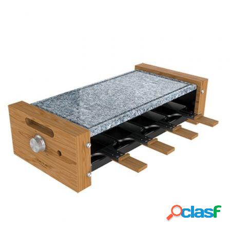Raclette para queso cecotec cheese and grill 8600 wood