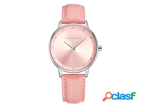 Reloj TWOBROTHERS Classy Evelyn Rose Mujer (Cuero - Rosa)