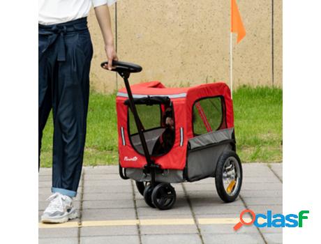 Remolque de Bicicleta para Perros PAWHUT D00-143rd