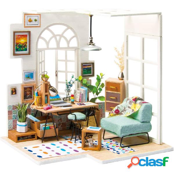 Robotime Kit de DIY en miniatura SOHO Time con luz LED