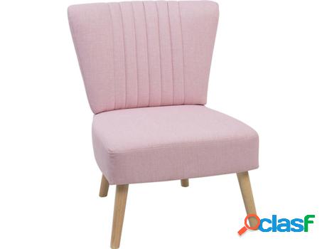 Sillón Vaasa (Rosa - Poliéster -60x61x85 cm)