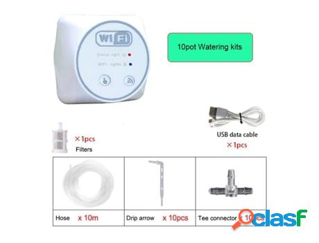 Sistema de Riego Automático Por Goteo Wi-Fi Blanco Gs04-1