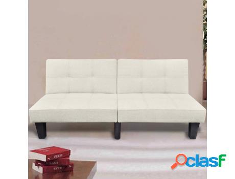 Sofá-Cama VIDAXL Ajustable 240783 Tela Beis