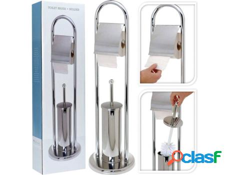 Soporte para Papel de Baño BATHROOM SOLUTIONS con Escobilla