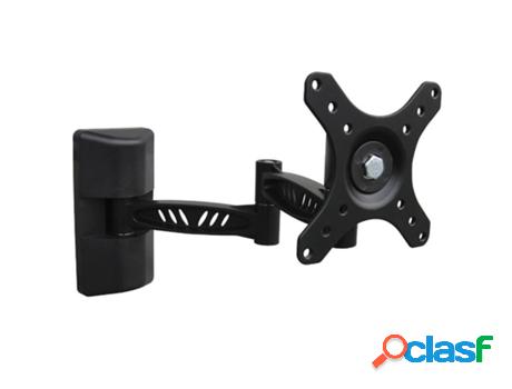 Soporte tv metalizado articulado negro 12 a 30 maximo 30 kg.