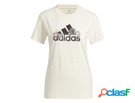 T-Shirt Gráfica Floral Feminina Adidas (Tam: 2XS)