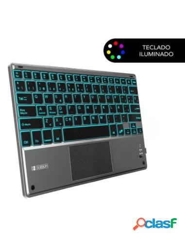 TECLADO SUBBLIM BLUETOOTH + TOUCHPAD SMART BLACKLIT GREY