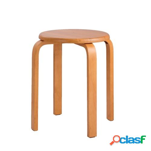 Taburetes de madera de goma modernos Prácticos taburetes