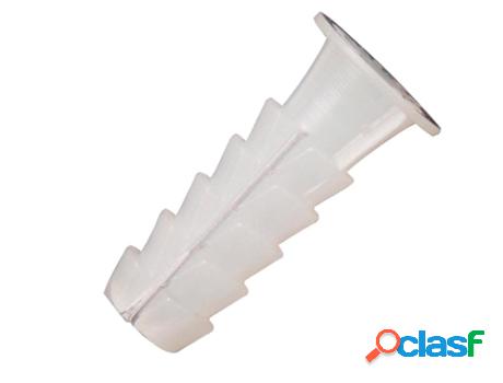 Taco wolfpack plástico blanco 7 mm. (25 unidades)