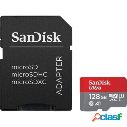 Tarjeta de memoria sandisk ultra 128gb microsd xc con