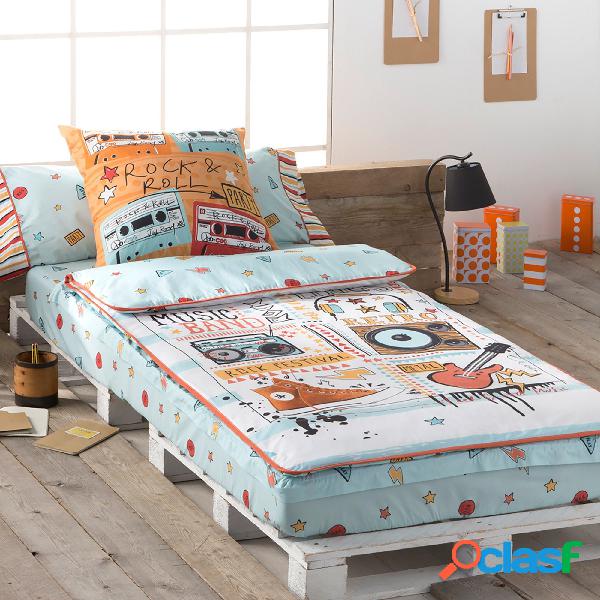 Tejidos JVR Saco Nordico Estampado Modelo Music - Cama 105