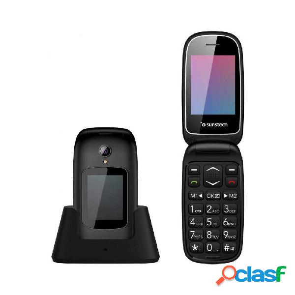 Teléfono Móvil Sunstech CELT22BK/ Negro