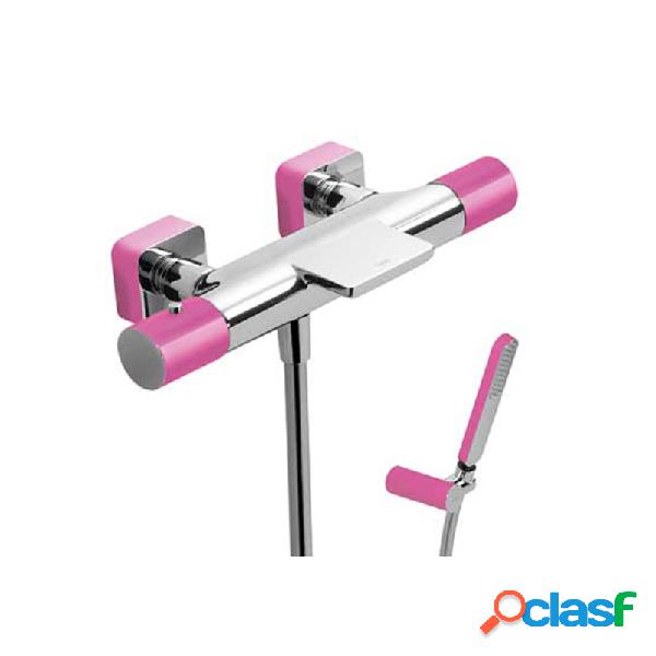 Termostatica bañera ducha tres exclusive loft fucsia