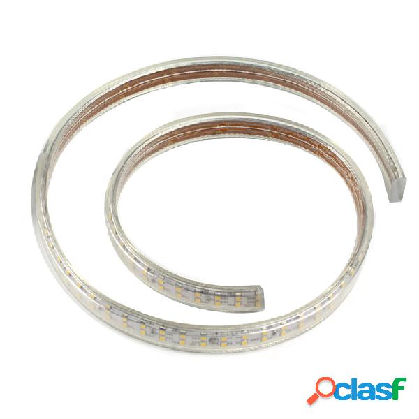 Tira led 220v smd3014 doble 240led/m 1 metro blanco cálido