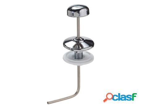 Tirador cisterna baja vertical angular cromo 120 mm.