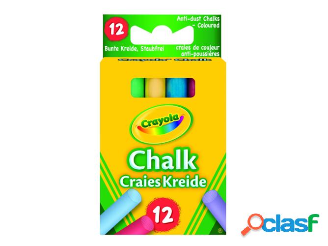 Tiza CRAYOLA 12 coloured chalk (Multicolor - 12 un)