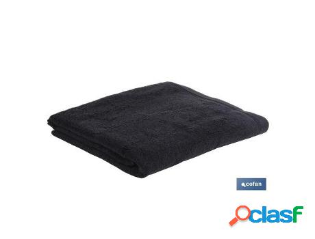 Toalla tocador negro gr.580/m2 modelo brillante 30x50cm