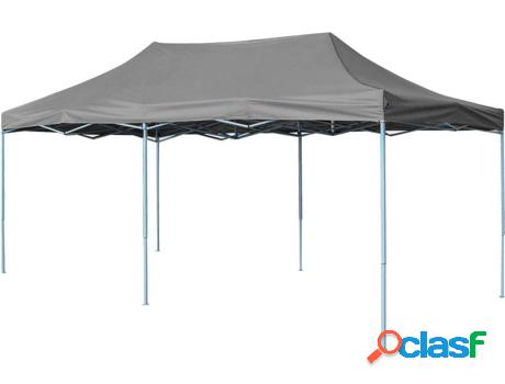 Toldo VIDAXL (Gris Antracita - Tela - 600x300x315 cm)