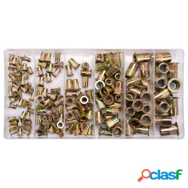 YATO Tuercas de remache 150 piezas acero al carbono M3-M10