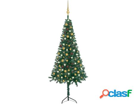 Árbol de Navidad VIDAXL con Luzes LED y Bolas (Verde -