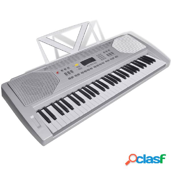 vidaXL Teclado Electrónico Con Atril Para Partituras - 61