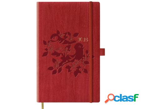 Agenda A6 PAPIRO (Rojo - 24,7 x 17,5 x 1,7)