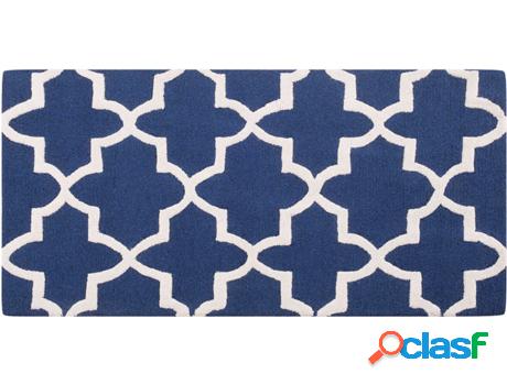 Alfombra Silvan (Azul - Lana -80x150x1 cm)
