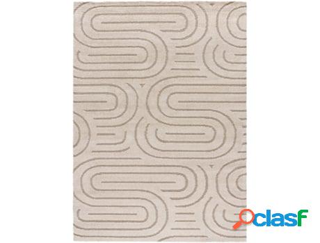 Alfombra de estilo nórdico ATTICGO (Snowy - Blanco - 80x150