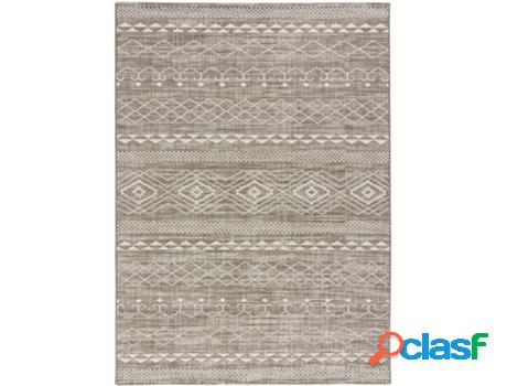 Alfombra étnica en poliéster ATTICGO (Egypt - Beig -