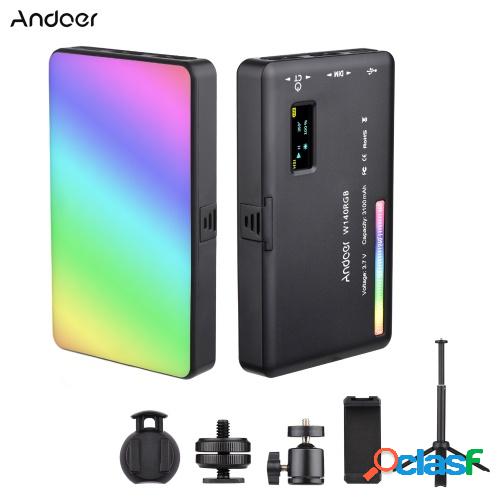 Andoer W140 RGB Kit de luz de video LED para reuniones en