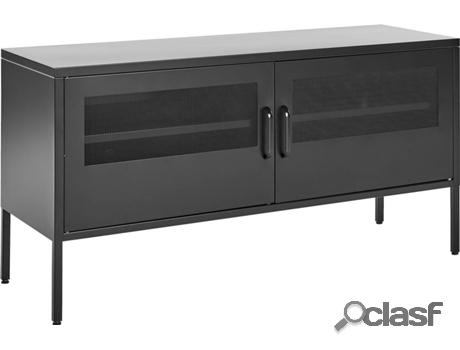 Aparador BELIANI Morley (Aço - Preto - 40 x 118 x 60 cm)