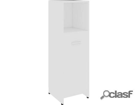 Armario VIDAXL 802588 (Blanco - Madera Aglomerada - 30x30x95