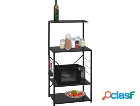 Armário VIDAXL (Negro - Madera Aglomerada - 60 x 39.6 x 123