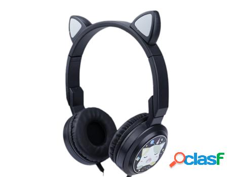 Auriculares Cat Ear Com Cabo SKYHE Rkd 6703 (Negro)