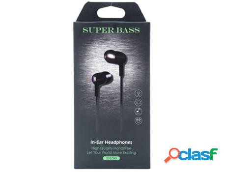 Auriculares Con Cable (In-Ear) SKYHE D150 (Negro)