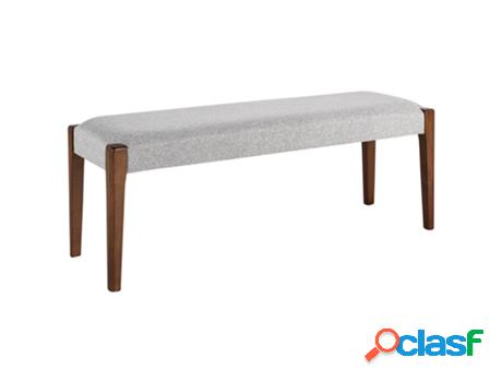 Banco BELIANI Elyria (Poliéster - Gris - 40 x 122 x 48)