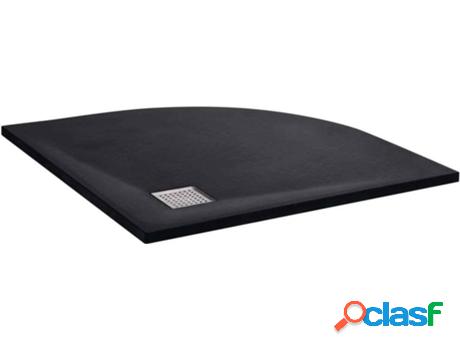 Base de Ducha VIDAXL (Resina - 90x90x2,6 cm - Negro)