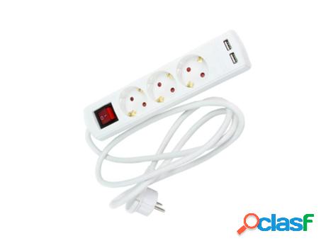 Base m. 3 bases 3x1.5 (2p+t)+usb