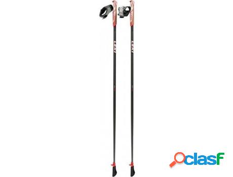 Baston de Senderismo LEKI Fla Carbon Darkanthracite -Blanco