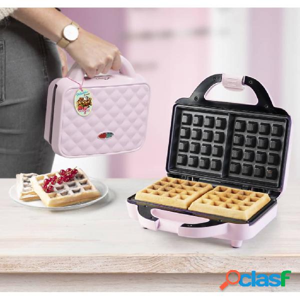 Bestron Gofrera en forma de bolso AWB700P 750 W rosa