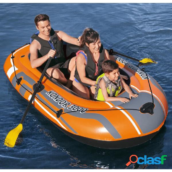 Bestway Kit de barca hinchable Kondor 3000 232x115x36 cm