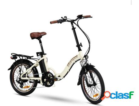 Bicicleta Eléctrica 9TRANSPORT Lola Plegable (Beige)