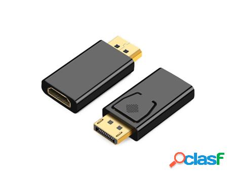 Black Displayport Dp To Hdmi Adapter Converter