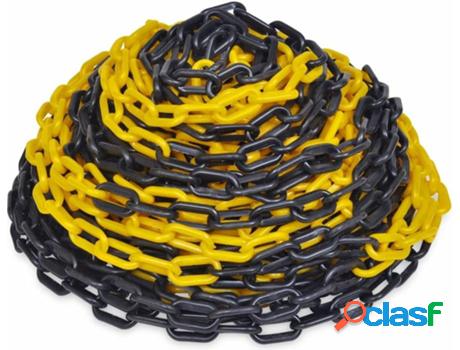 Cadena de Advertencia VIDAXL Amarillo, Negro (30 m)