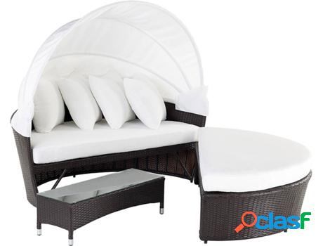 Cama 16552 (Blanco - Polietileno -150x158x138 cm)