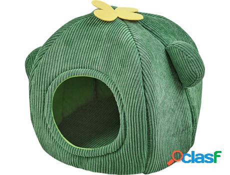 Cama BELIANI Palu (Terciopelo - Verde - 36 x 36 x 45 cm)