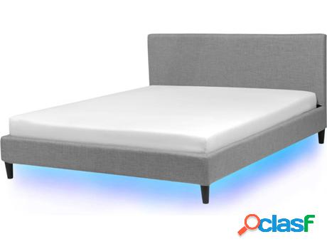 Cama Fitou (Gris - Poliéster -214x190x87 cm)